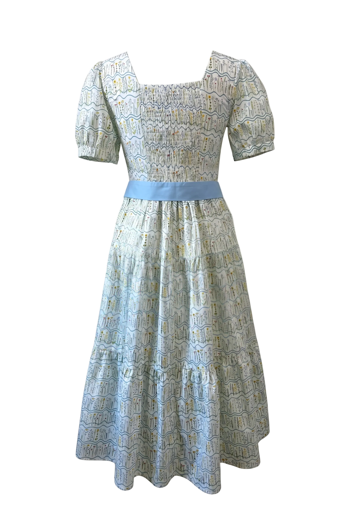 Versa Dress with Nursing Zippers in Botanical Meadow