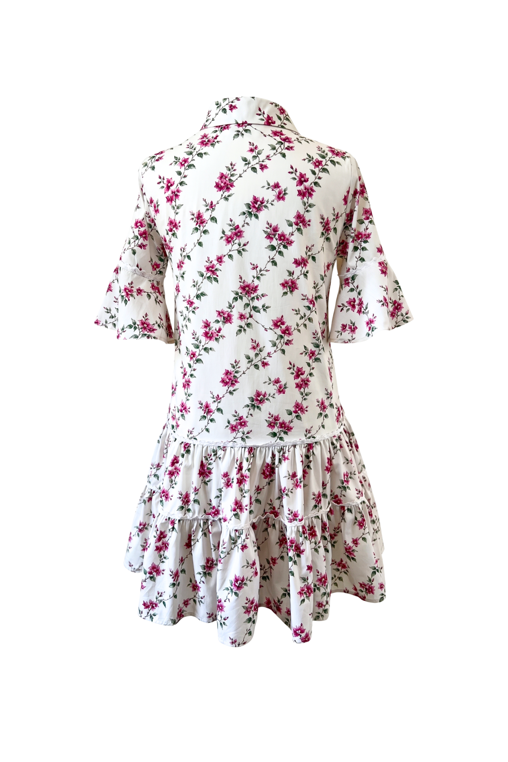 Breezy Dress with Nursing Zippers in Bougainvillea