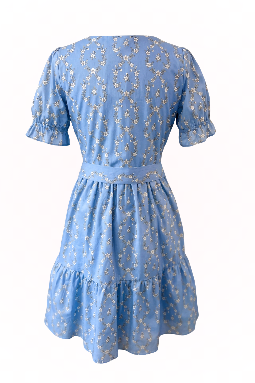 All Day Dress with Nursing Zippers in Blue Heirloom