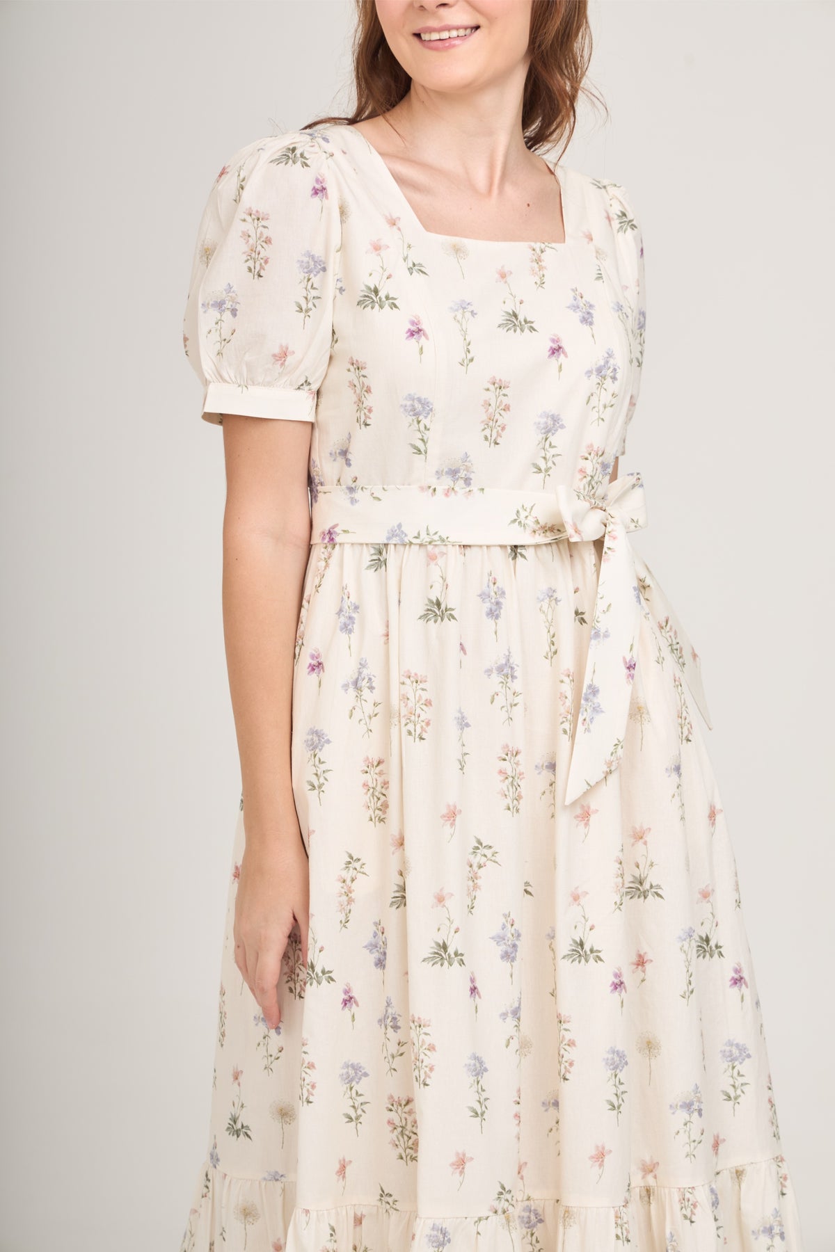 Versa Maxi Dress with Nursing Zippers in Evergarden