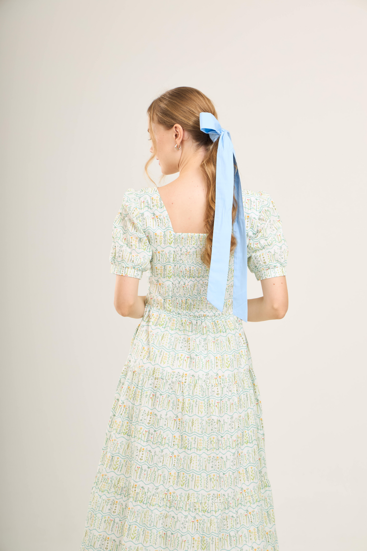 Versa Dress with Nursing Zippers in Botanical Meadow