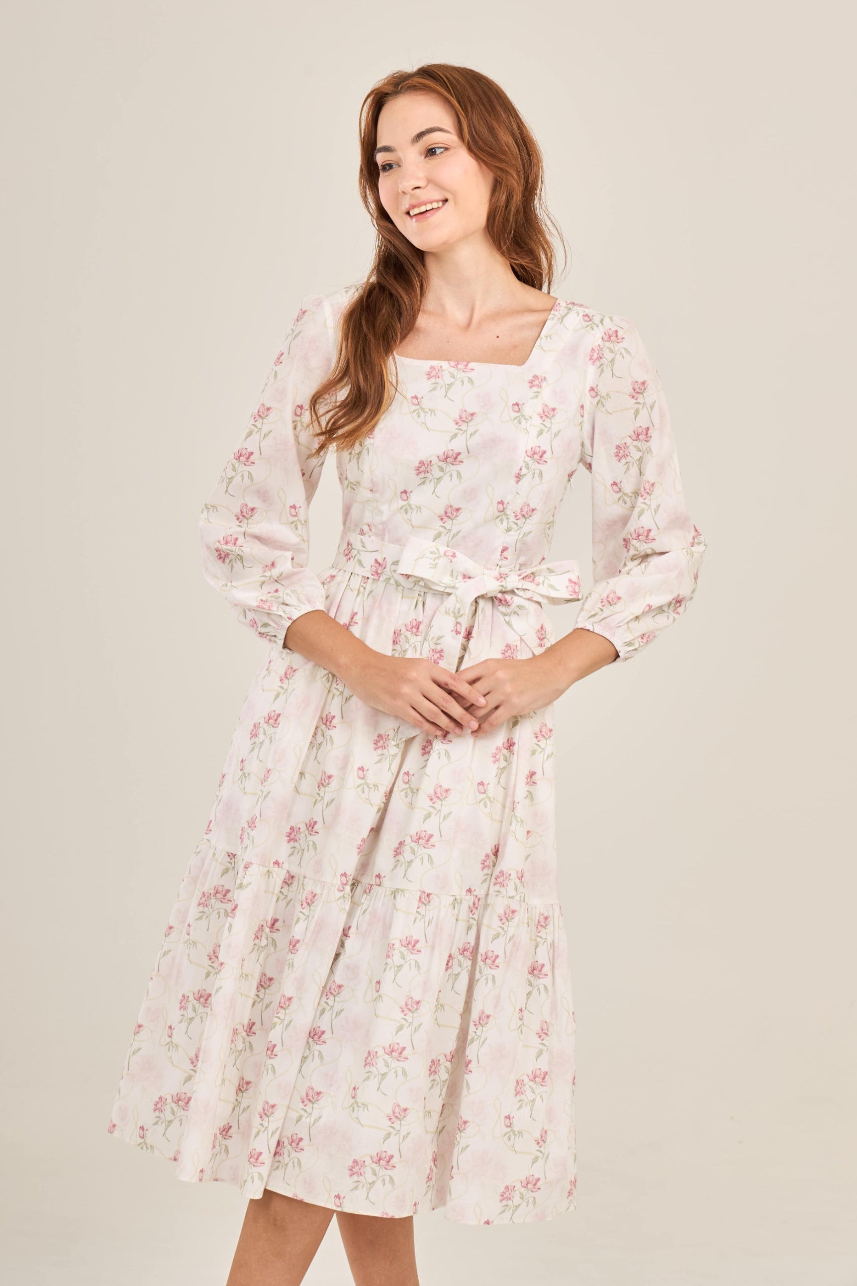 Embrace Dress with Nursing Zippers in Soft Bloom XXL Embrace Dress with Nursing Zippers in Soft Bloom XXL