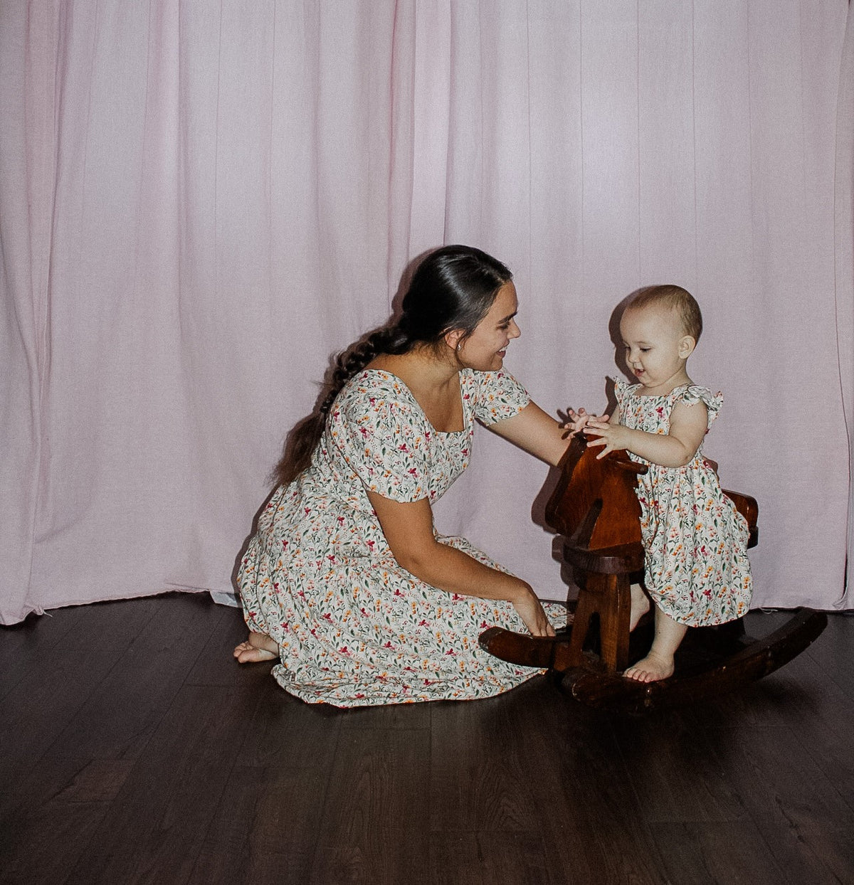 Little Angela Dress (Girls) in Harvest Blooms