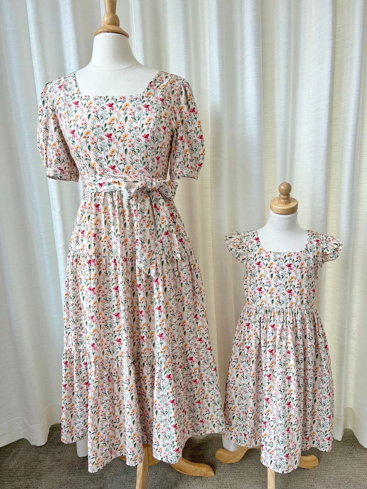 Little Angela Dress (Girls) in Harvest Blooms
