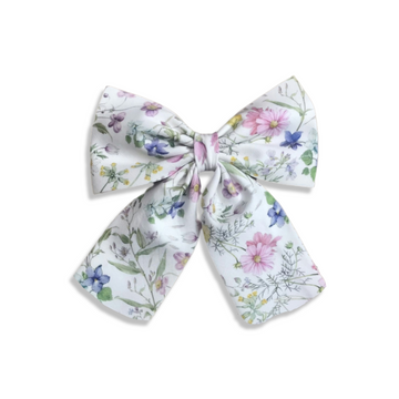 Pretty Girls' Bow in Sweet Wildflowers