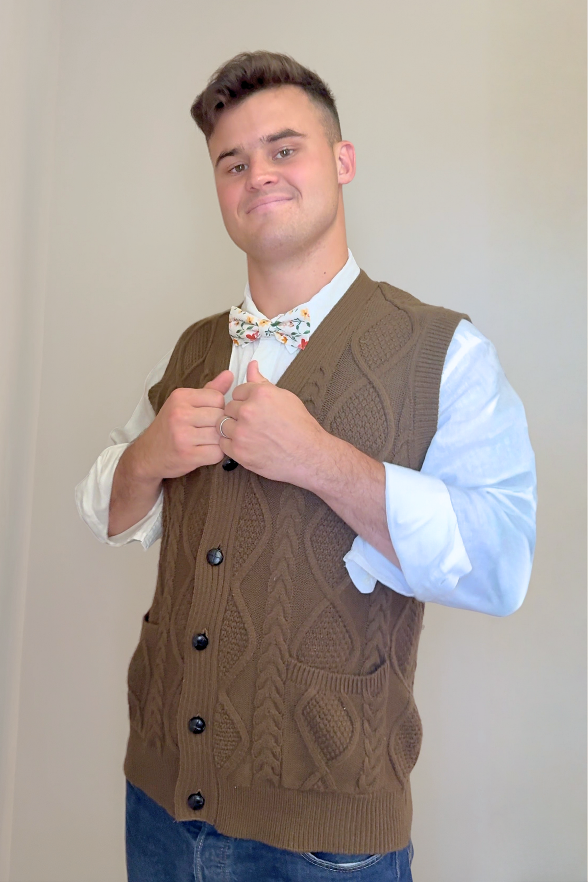 Mens' Bow-Tie in Harvest Blooms