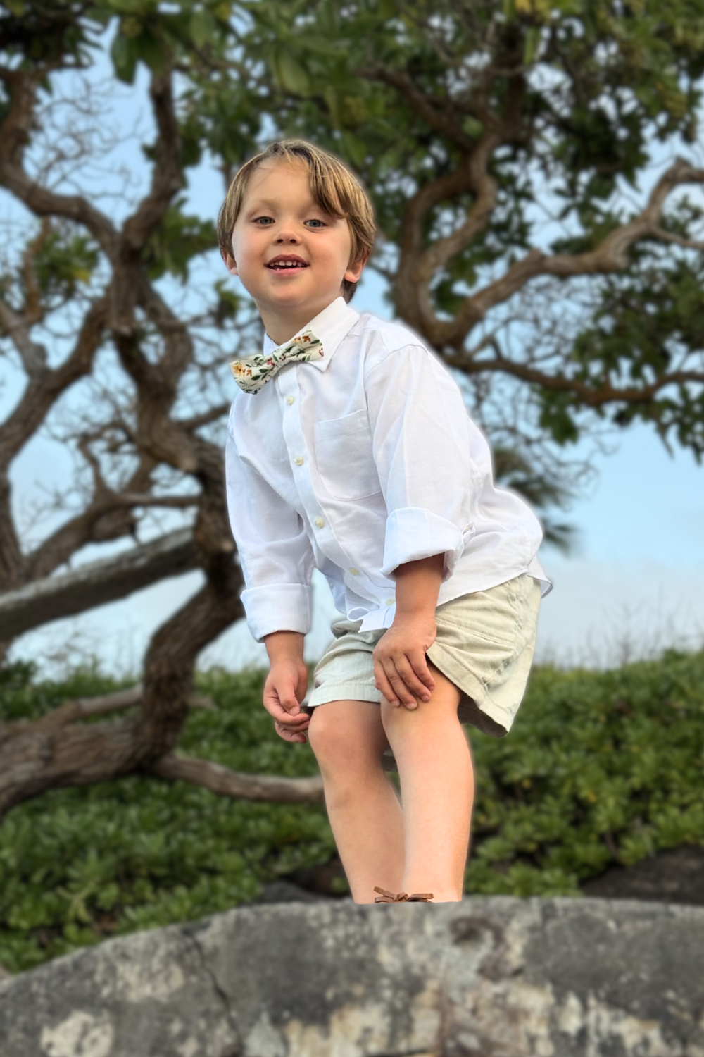 Boys' Bow-Tie in Harvest Blooms