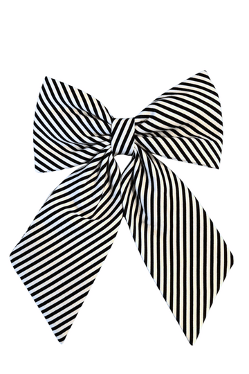 Pretty Women's Bow in Black Stripe