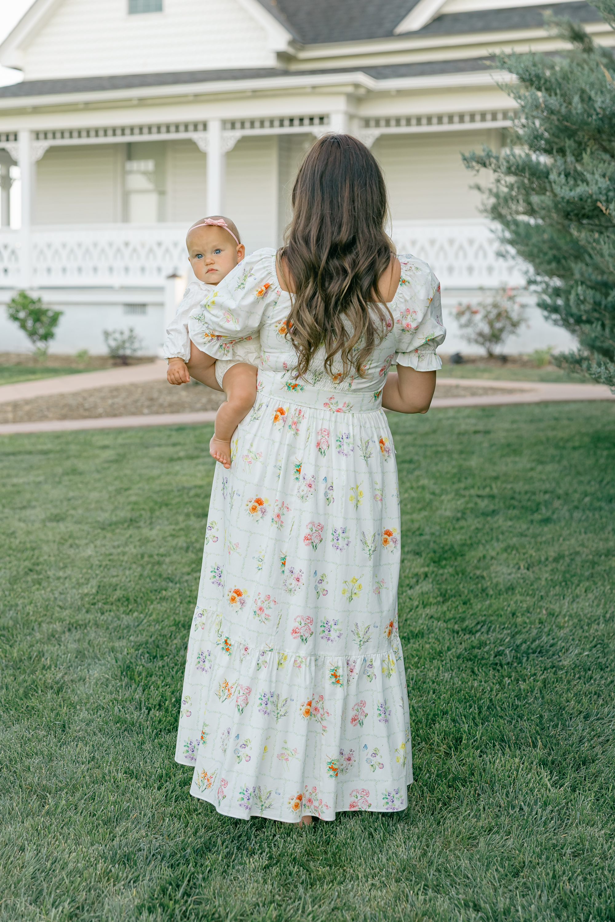 postpartum maxi dress Ann with Nursing Zippers in Birth Flowers XXL Color:Green Combo Our beloved Softest Rib Farm Rio Women's Delicate skirt-style:flowy