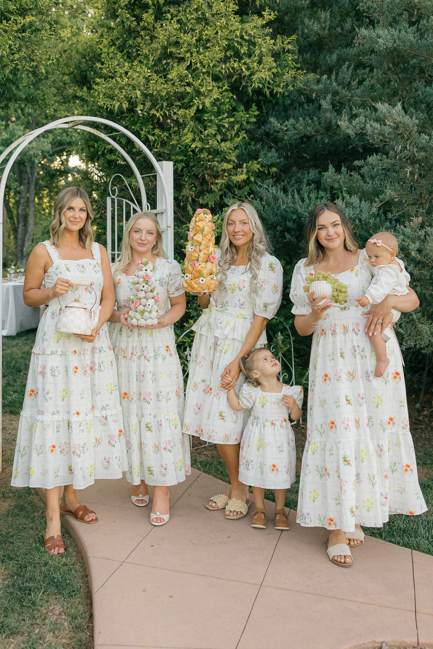 Versa Dress with Nursing Zippers in Birth Flowers