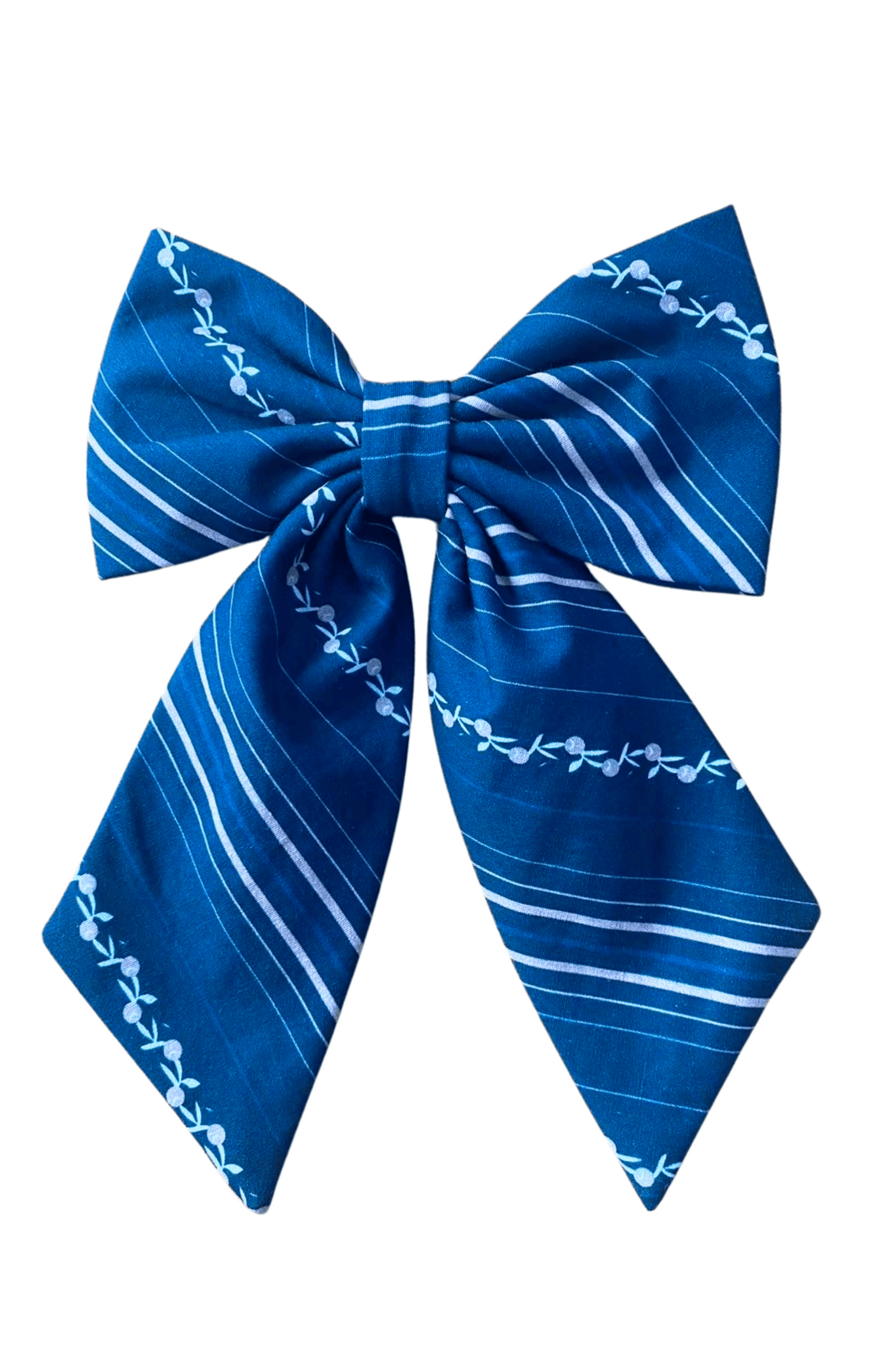 Pretty Women's Bow in Navy Vine Stripe