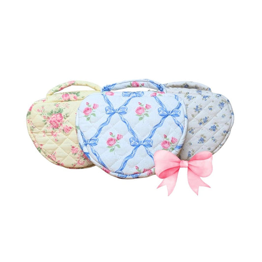 Floral Quilted Cotton Pouch (Exclusive Gift with $200+ Purchase During Pinnacle Sale, Not for Sale)