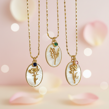 Birth Flowers Necklace