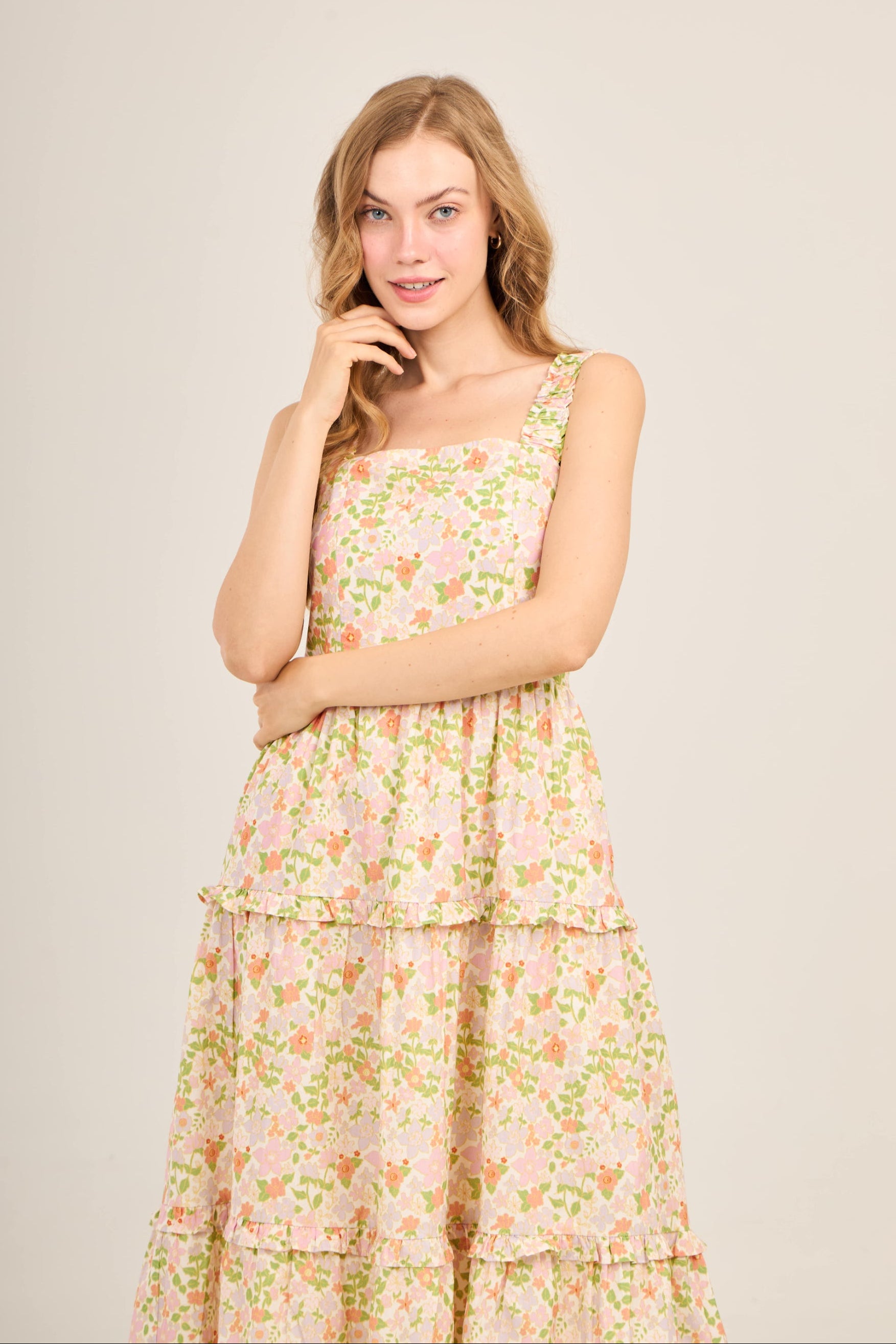 Kanya Dress with Nursing Zippers in Blushing Floral (Final Sale) XS (US0/2)
