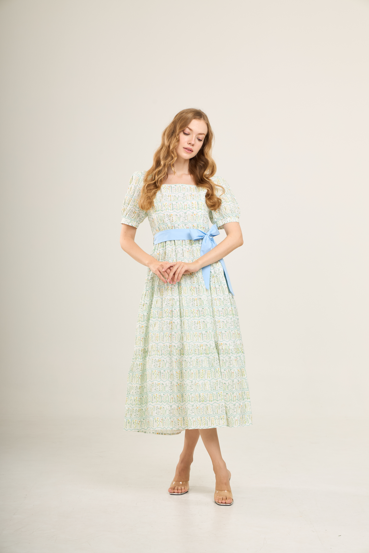 Versa Dress with Nursing Zippers in Botanical Meadow