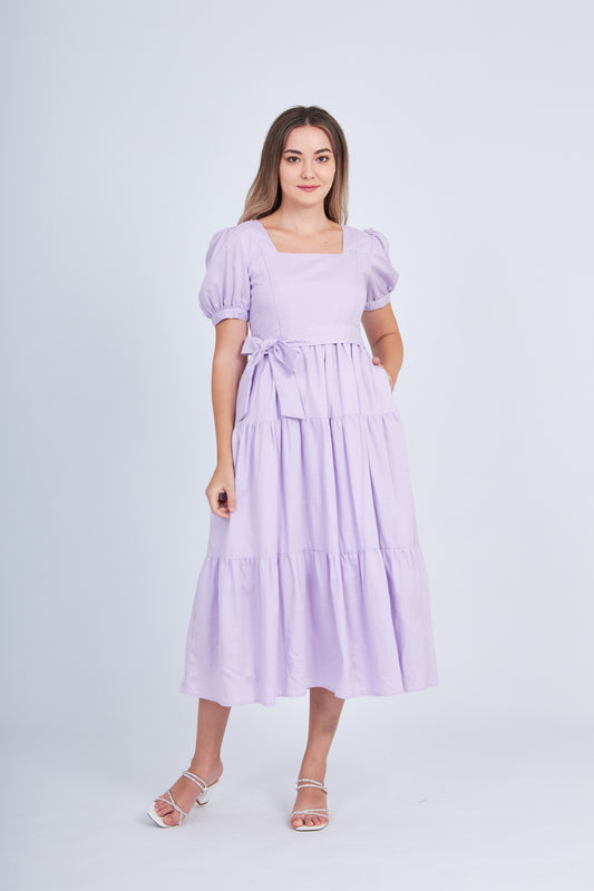 Versa Everywhere Dress with Nursing Zippers in Purple (Ready-to-ship)