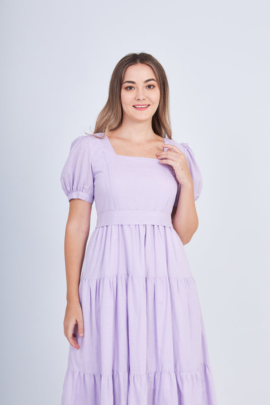 Versa Everywhere Dress with Nursing Zippers in Purple (Final Sale)