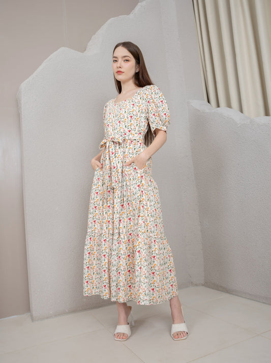 *Made-to-order* Versa Everywhere Dress in Harvest Blooms (No nursing zippers)