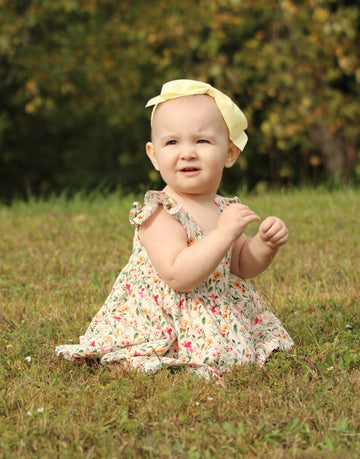 Little Angela Dress (Girls) in Harvest Blooms