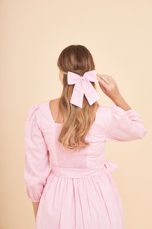 Pretty Women's Bow in Pink Gingham