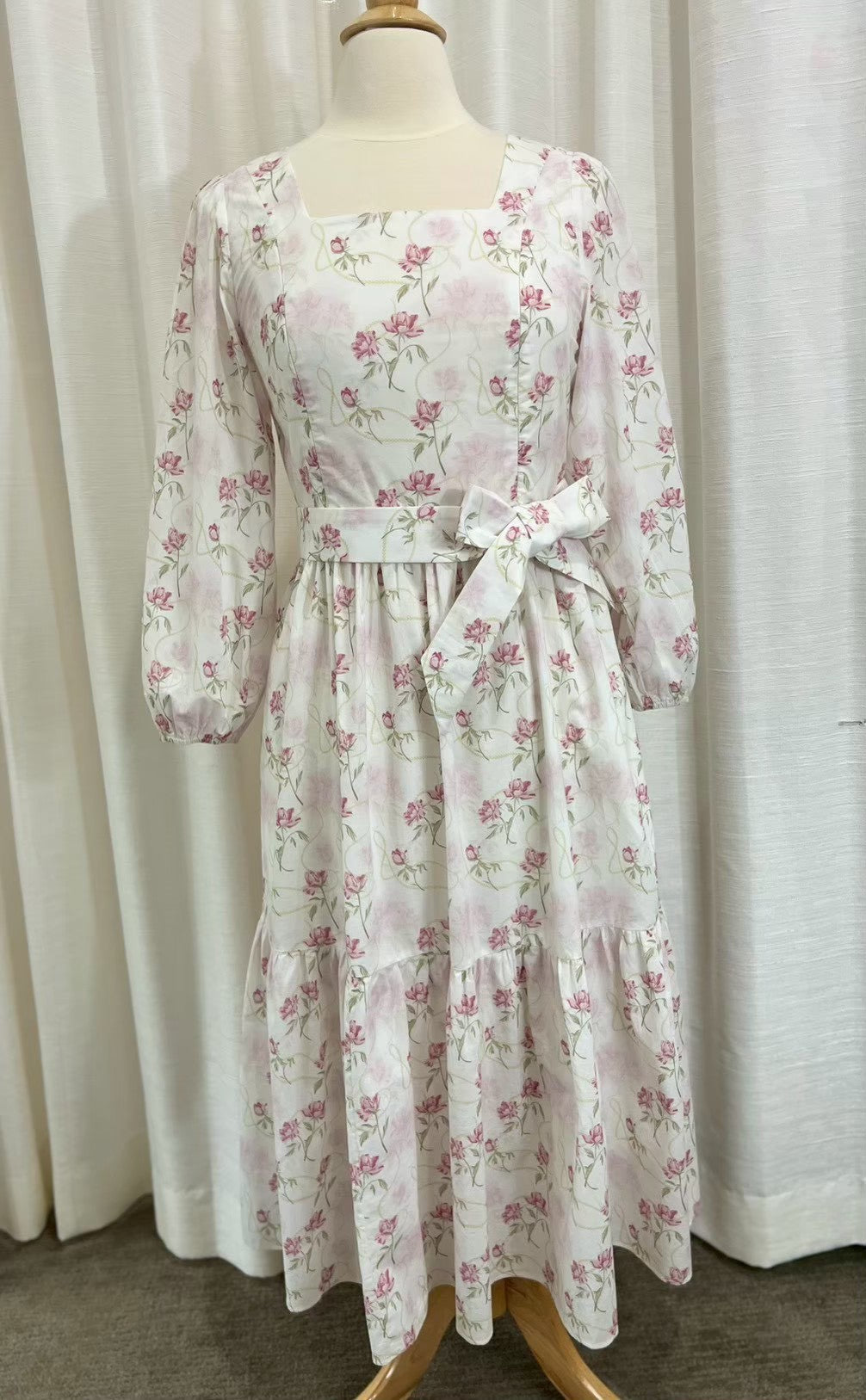 $69 Embrace Dress with Nursing Zippers in Soft Bloom
