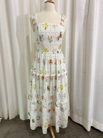 *Sample* Kanya Dress with Nursing Zippers in Birth Flowers