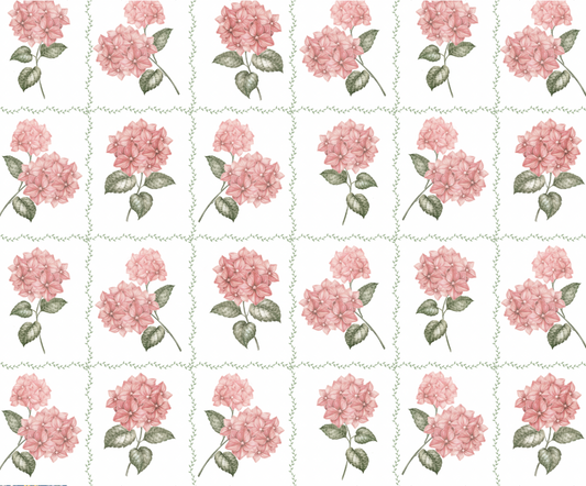 Kanya Maxi Dress in Pink Hydrangeas (Pre-order)