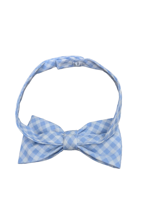 Boys' Bow-Tie in Light Blue Gingham