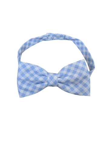 Boys' Bow-Tie in Light Blue Gingham