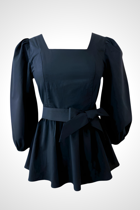 Embrace Cotton Top with Nursing Zippers in Black