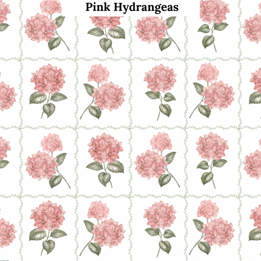 Ann Dress in Pink Hydrangeas (Pre-order)