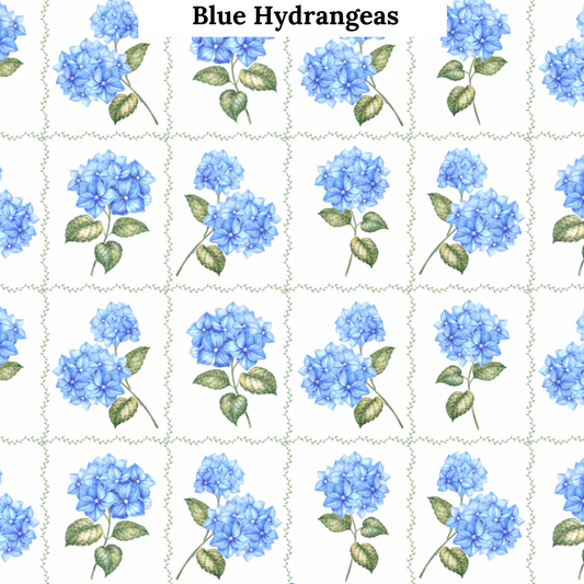 Little Ann Dress in Blue Hydrangeas