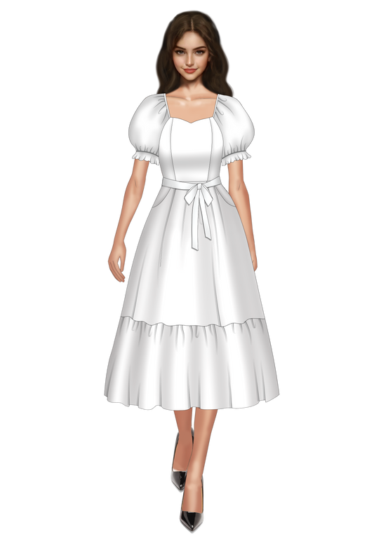 Custom Ann Dress (Supply your own fabric)