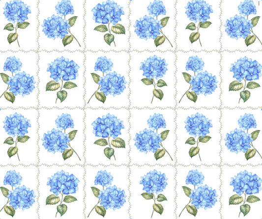 Kanya Dress in Blue Hydrangeas (Pre-order)