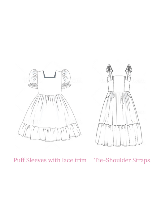 Little Lily ROSE Dress for Girls (Pre-order)