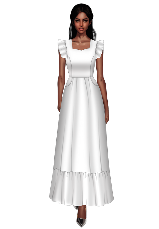 Custom Angela Dress (Supply your own fabric)