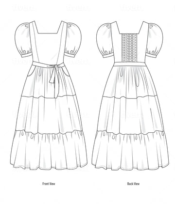 Custom Wisteria Dress (Supply your own fabric)